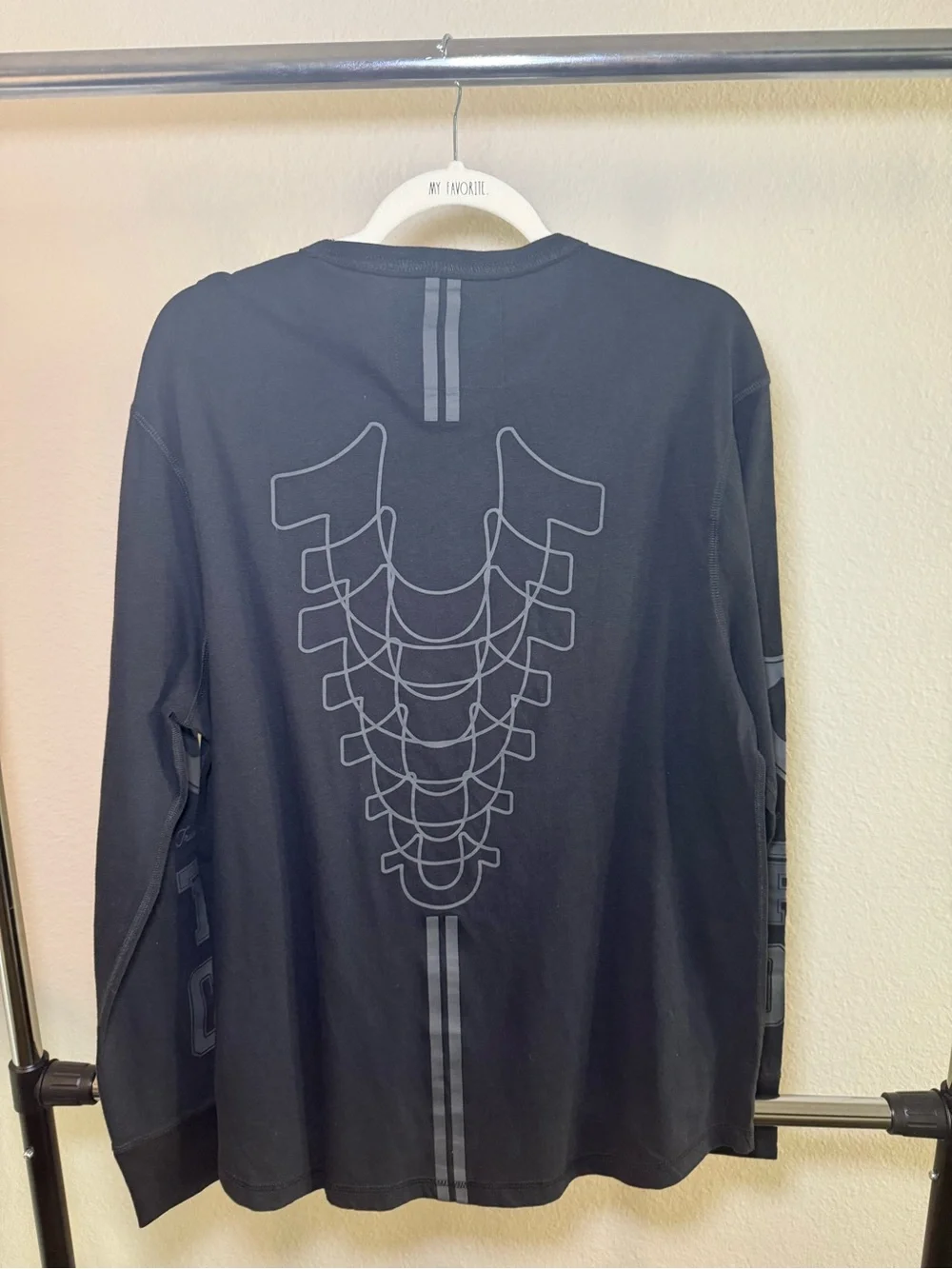 True Religion Black Long Sleeve Logo Graphic Tee